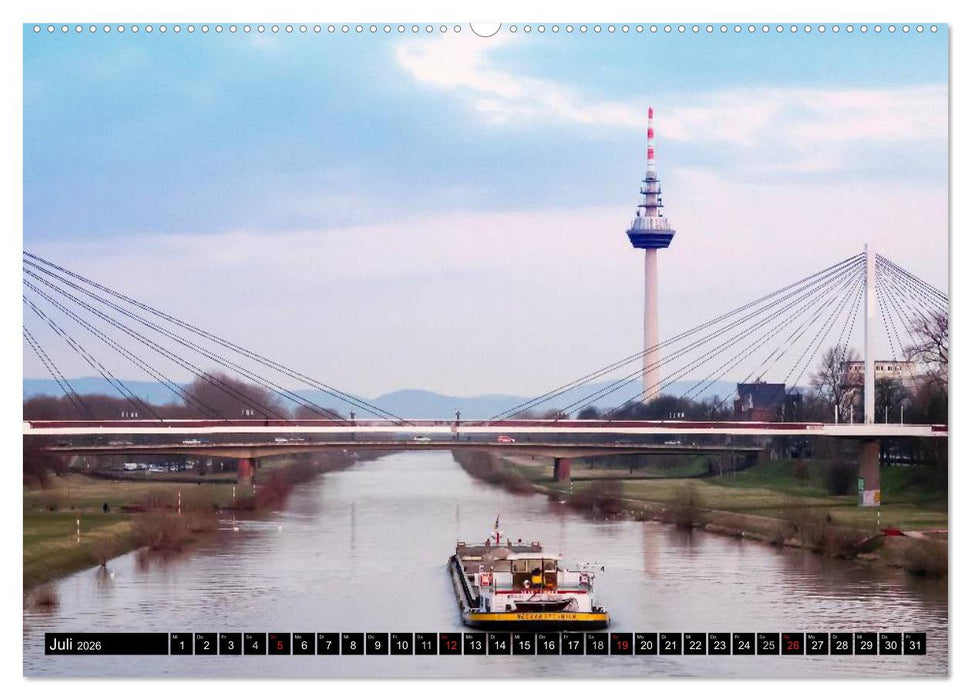 Mannheim Modern. Zeitgenössische Architektur in der Quadratestadt. (CALVENDO Premium Wandkalender 2026)