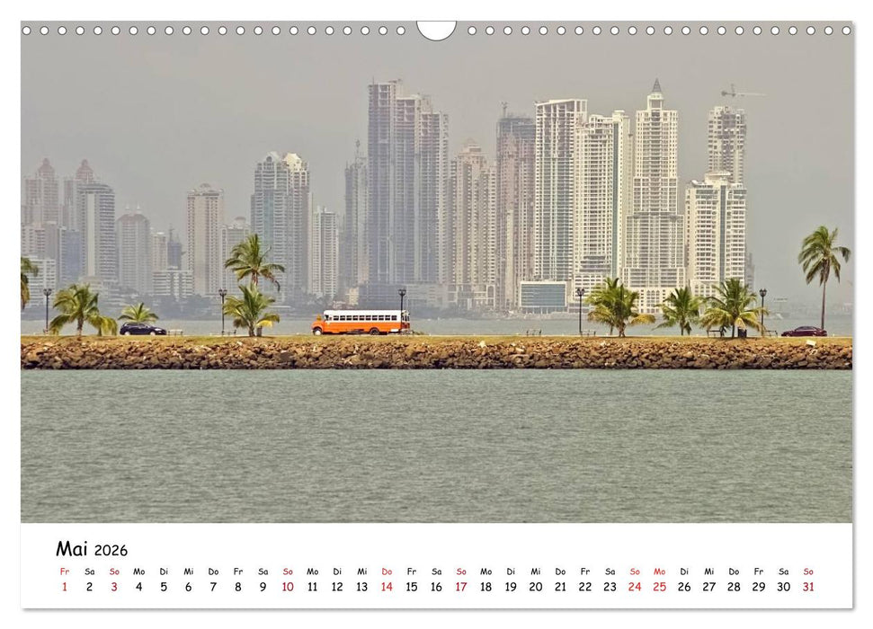 Panama - Finanzwelt und Naturparadies (CALVENDO Wandkalender 2026)