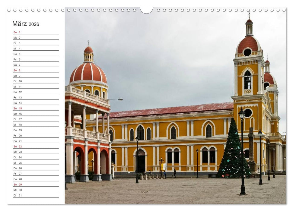 Nicaragua - Vulkane und Kolonialarchitektur (CALVENDO Wandkalender 2026)