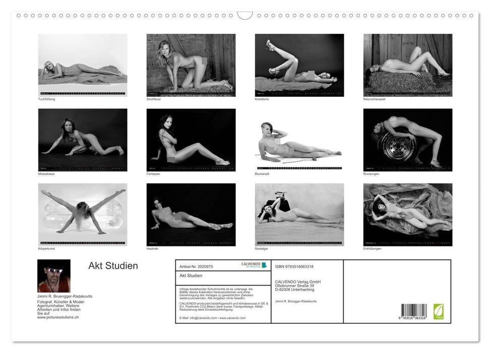 Akt Studien (CALVENDO Wandkalender 2026)