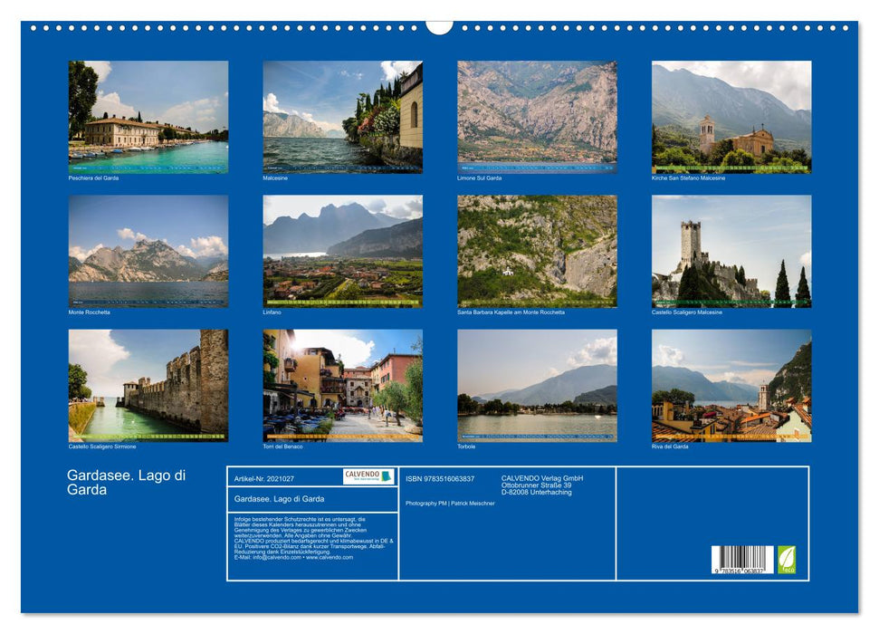 Gardasee. Lago di Garda (CALVENDO Wandkalender 2026)