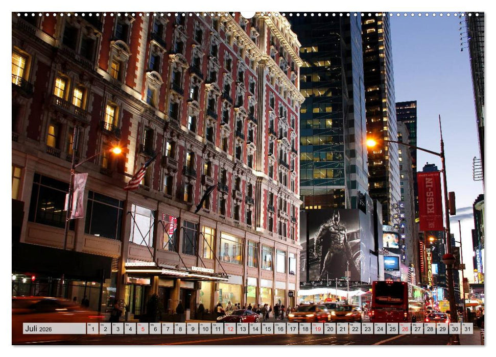 New York - Stadt deiner Träume (CALVENDO Premium Wandkalender 2026)