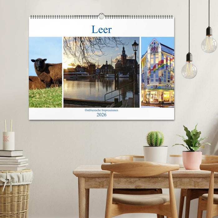 Leer - Ostfriesische Impressionen 2026 (CALVENDO Wandkalender 2026)