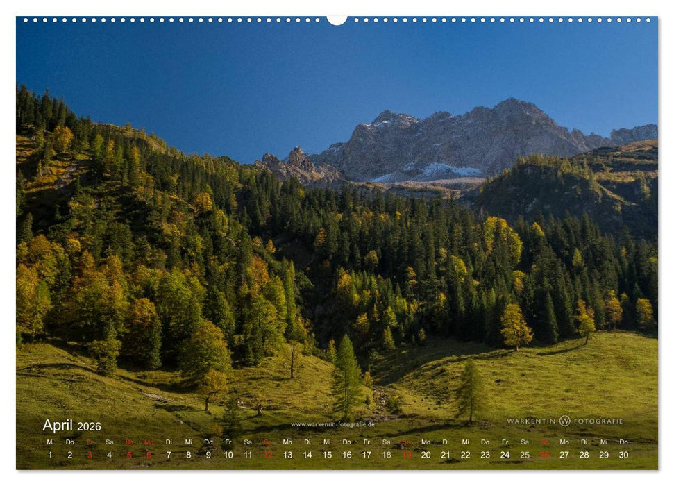 Großer Ahornboden - Europas großer Ahornwald (CALVENDO Wandkalender 2026)
