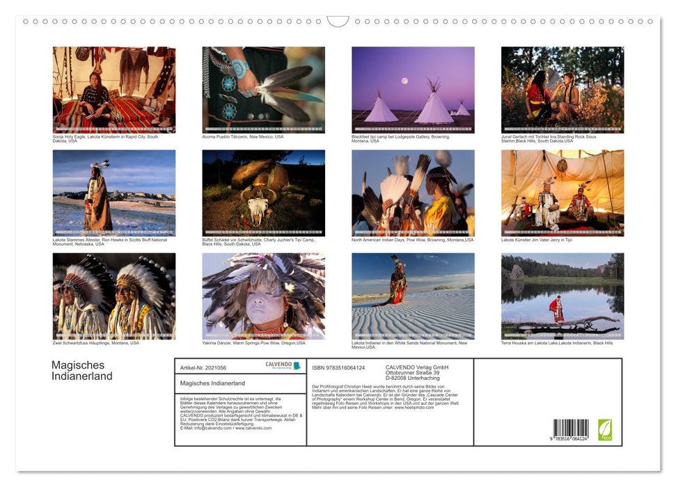 Magisches Indianerland (CALVENDO Wandkalender 2026)