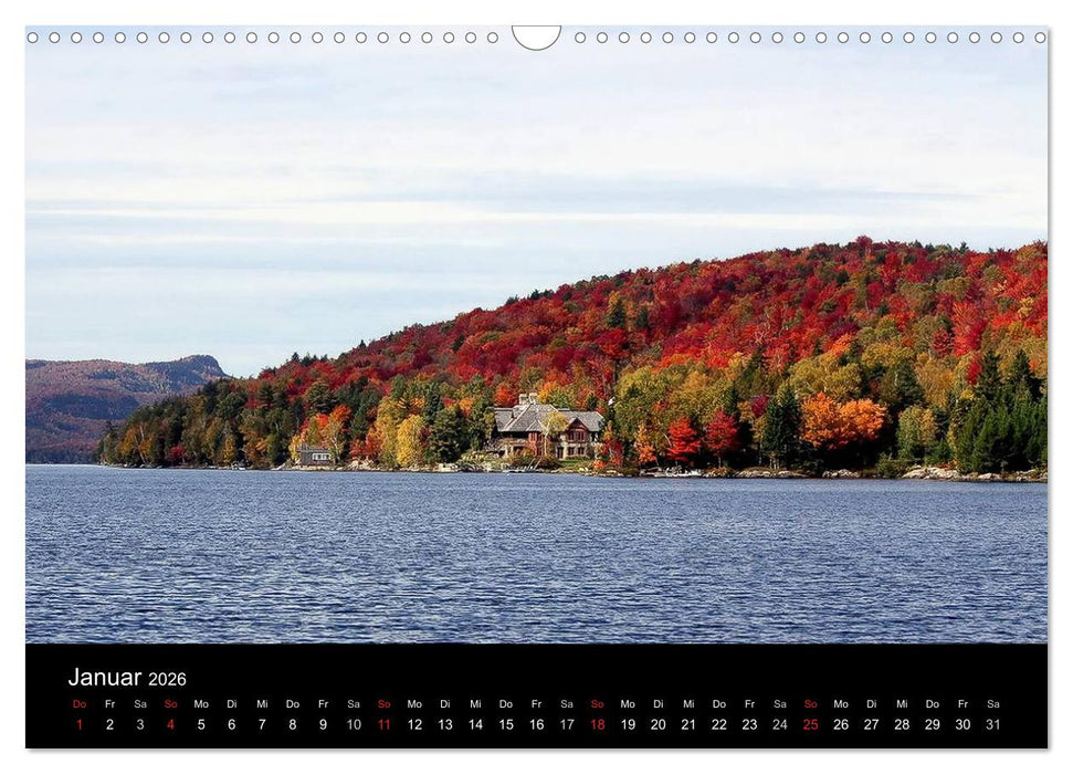 Indianer-Sommer Mont Tremblant Quebec (CALVENDO Wandkalender 2026)