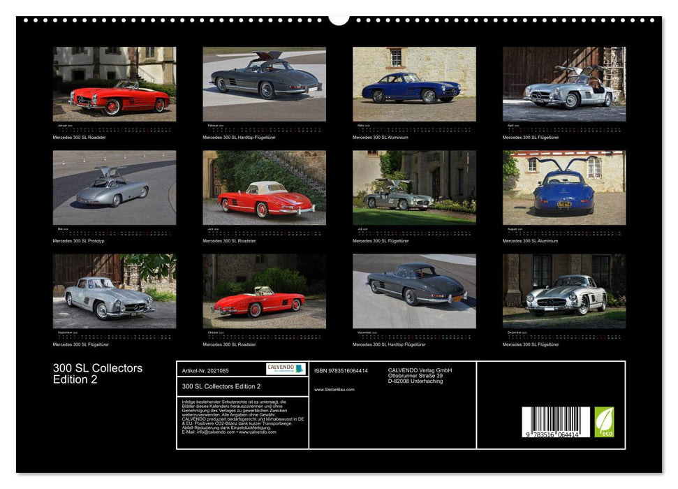 300 SL Collectors Edition 2 (CALVENDO Premium Wandkalender 2026)