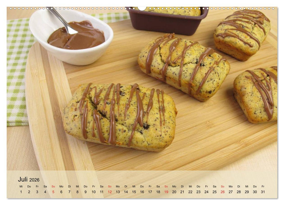 Mug Cakes, Minigugel, Tartelettes und andere kleine Kuchen (CALVENDO Premium Wandkalender 2026)