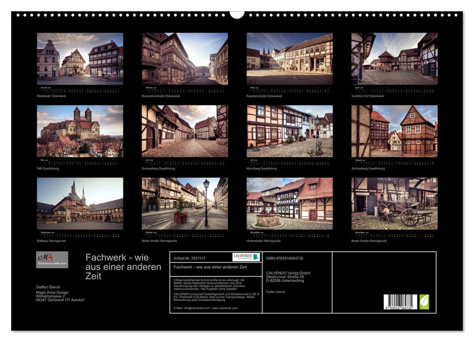 Fachwerk - wie aus einer anderen Zeit (CALVENDO Wandkalender 2026)