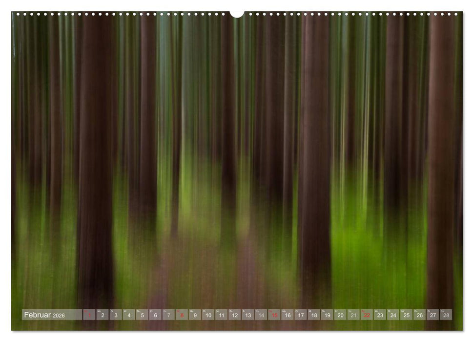 Atelier Wald - gemalt mit Licht (CALVENDO Wandkalender 2026)