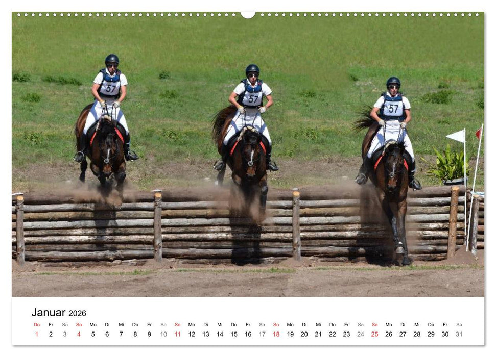 Eventing - Der ultimative Reitsport (CALVENDO Premium Wandkalender 2026)