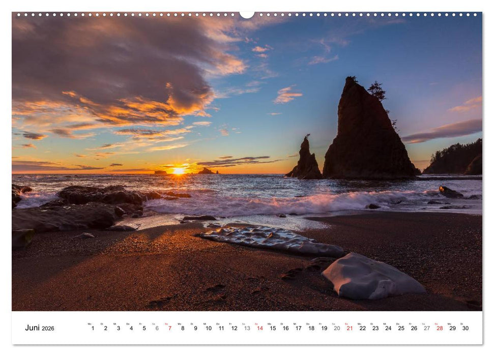 The Olympic National Park - Washington USA (CALVENDO Premium Wandkalender 2026)