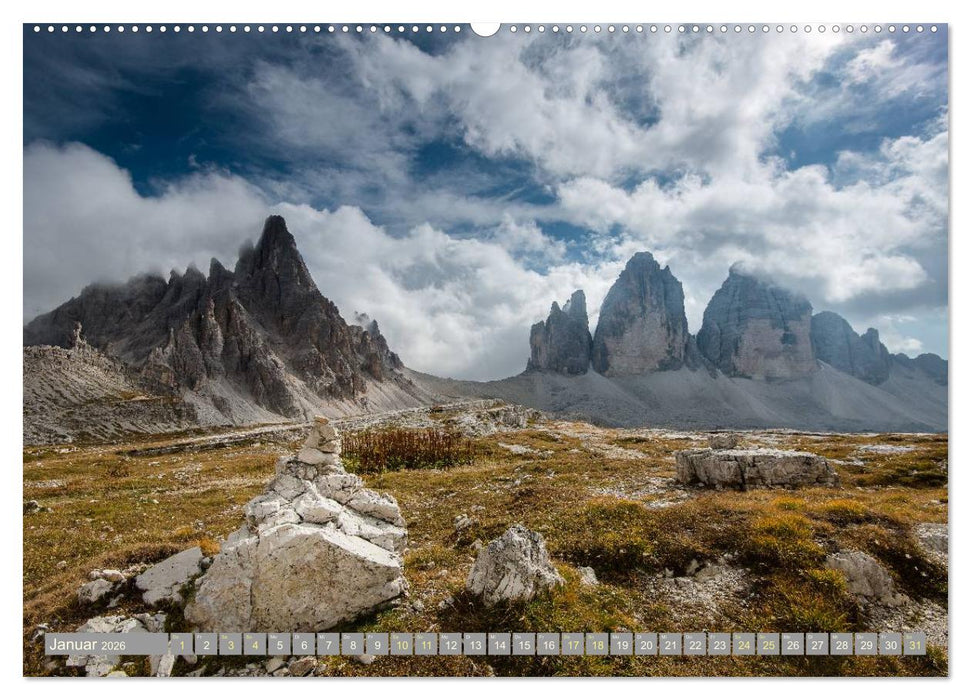 Herbst in den Dolomiten (CALVENDO Wandkalender 2026)
