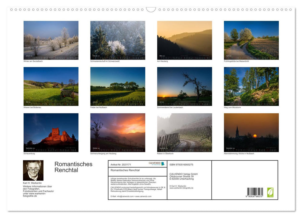 Romantisches Renchtal (CALVENDO Wandkalender 2026)