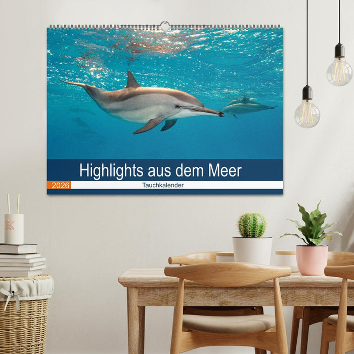 Highlights aus dem Meer - Tauchkalender (CALVENDO Wandkalender 2026)