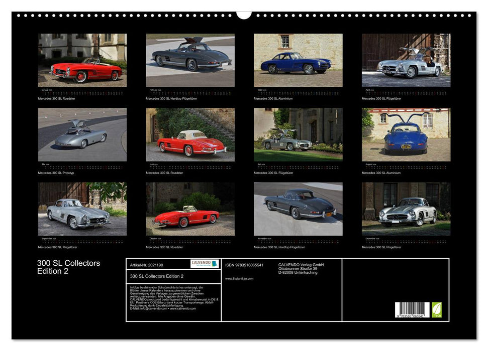 300 SL Collectors Edition 2 (CALVENDO Wandkalender 2026)