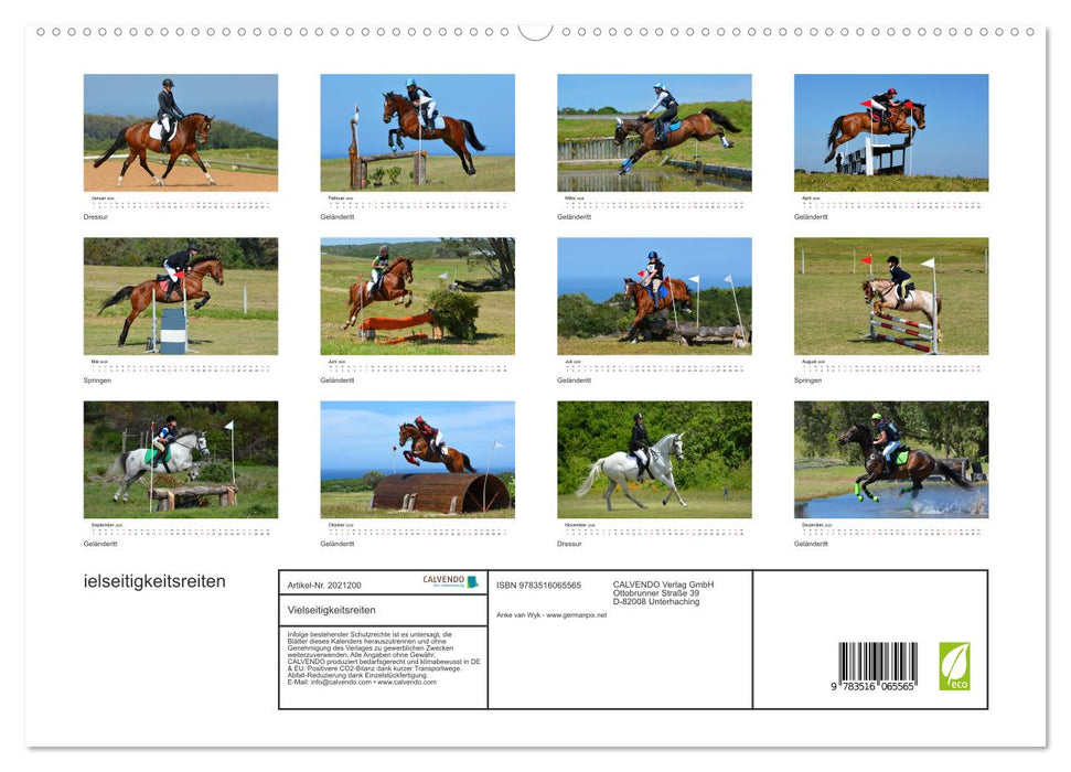 Vielseitigkeitsreiten (CALVENDO Premium Wandkalender 2026)