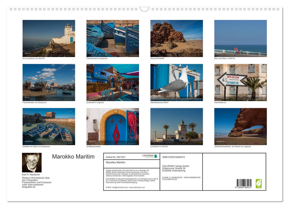 Marokko Maritim (CALVENDO Wandkalender 2026)