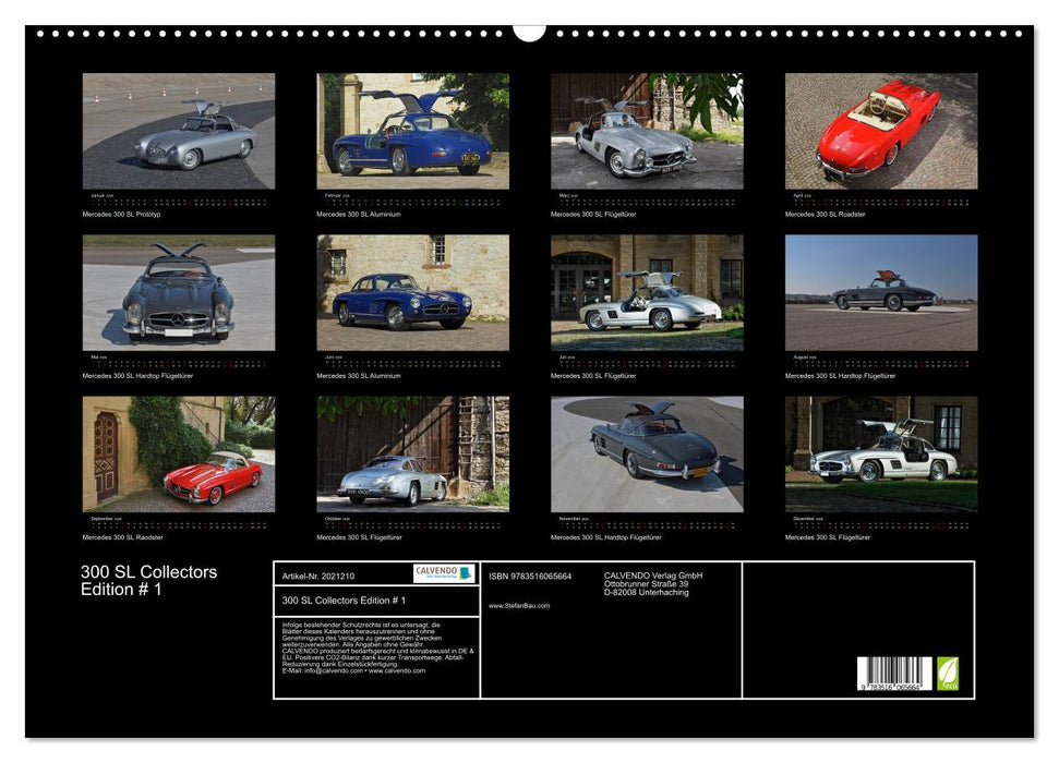 300 SL Collectors Edition # 1 (CALVENDO Wandkalender 2026)