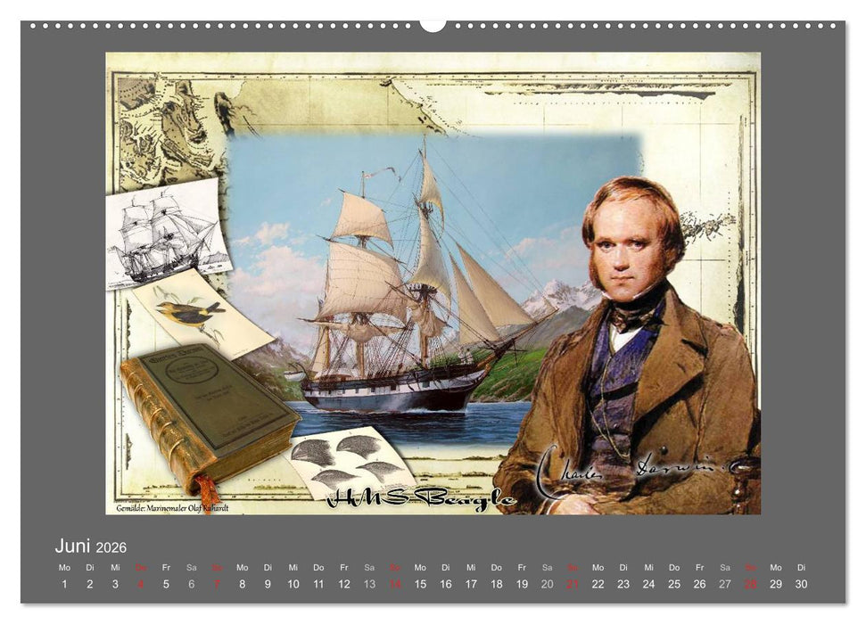 500 Jahre unter Segeln - von der GOLDEN HIND zur KERSHONES (CALVENDO Premium Wandkalender 2026)