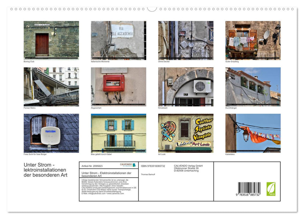 Unter Strom - Elektroinstallationen der besonderen Art (CALVENDO Premium Wandkalender 2026)