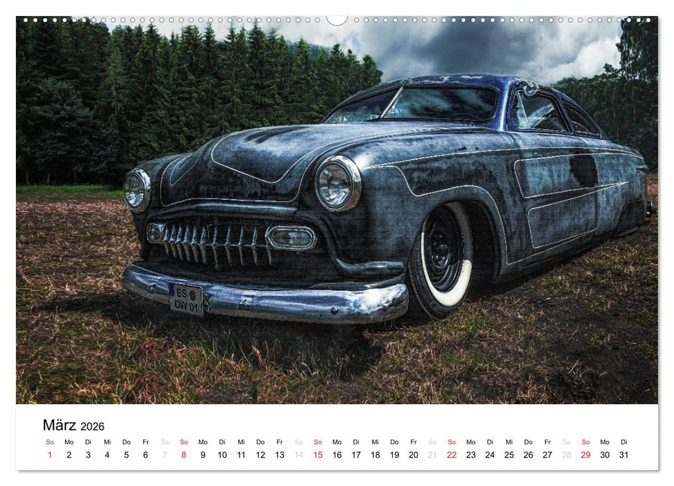 Custom Cars - Männerträume werden wahr (CALVENDO Wandkalender 2026)