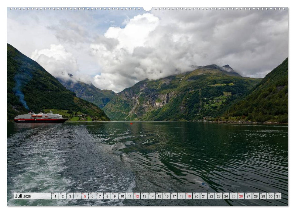 Hurtigruten - Faszination Natur (CALVENDO Premium Wandkalender 2026)