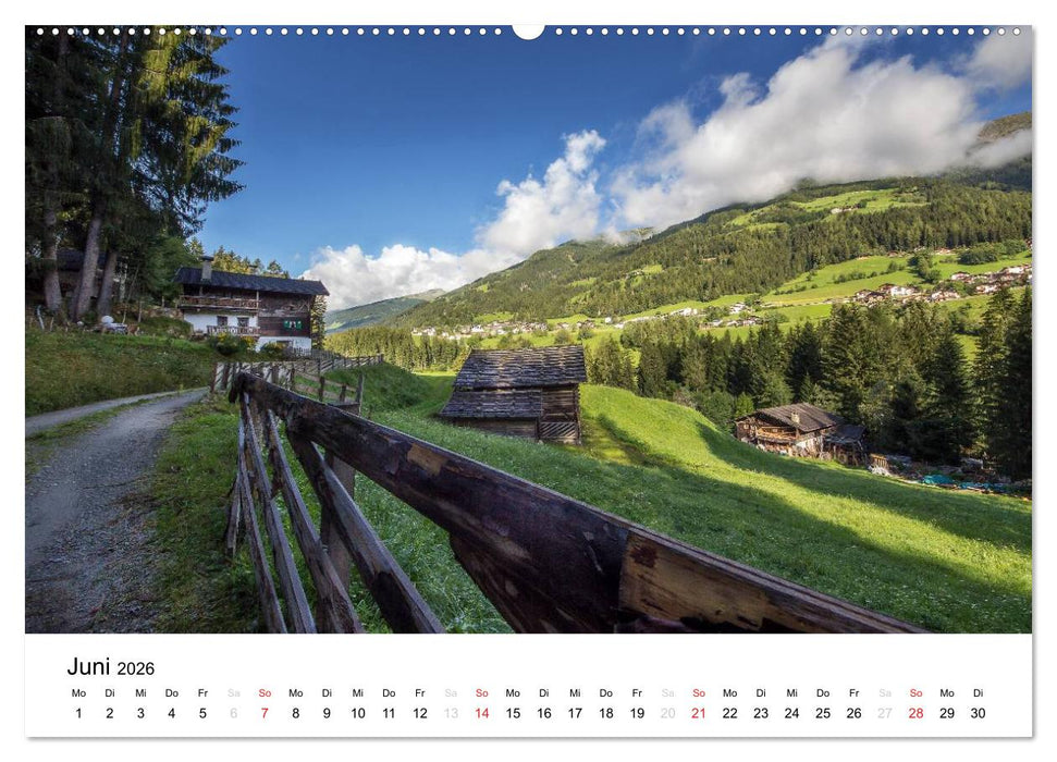 Bergbauernhöfe im Ultental (CALVENDO Wandkalender 2026)