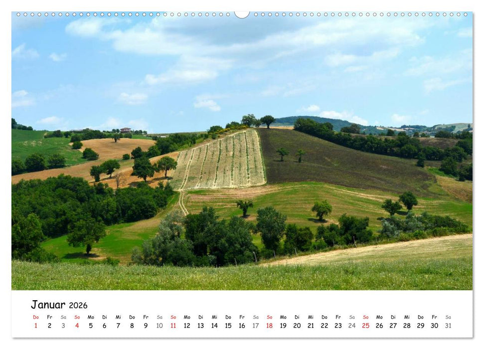 Die Marken, Impressionen aus dem unbekannten Italien (CALVENDO Premium Wandkalender 2026)