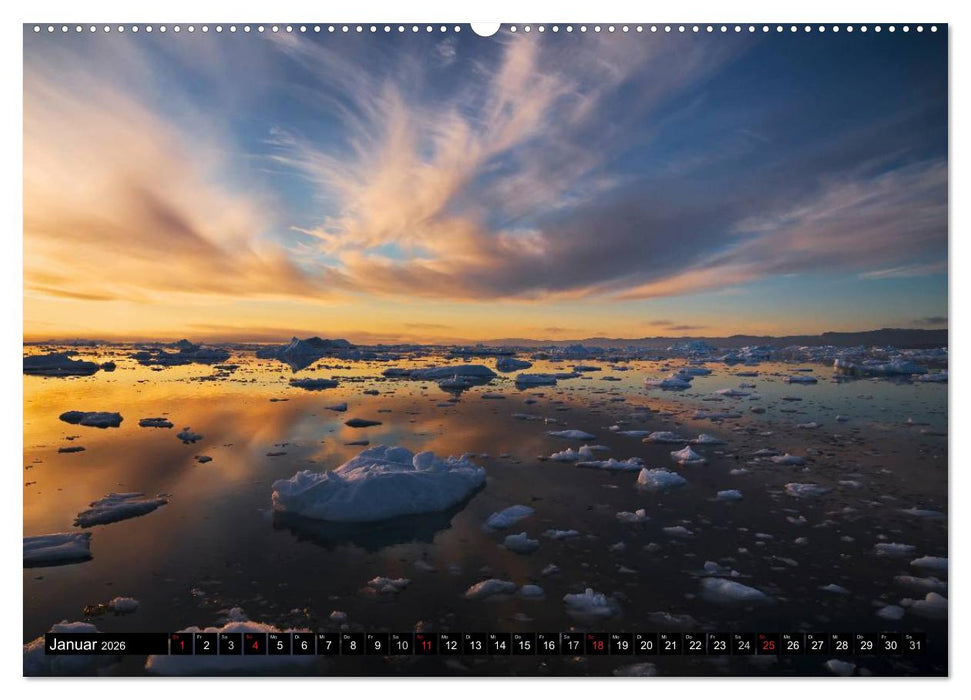 Ilulissat Eisfjord, Grönland. EIS - FORM UND LICHT (CALVENDO Wandkalender 2026)