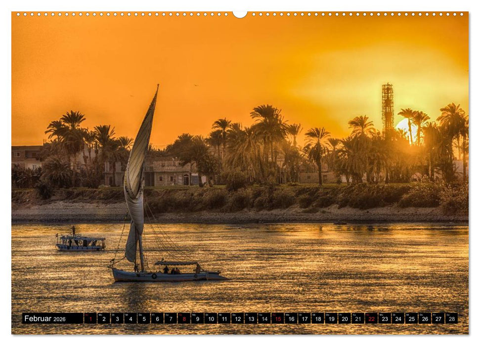 Abenteuer auf dem Nil. Eine Reise von Luxor nach Abu Simbel (CALVENDO Premium Wandkalender 2026)