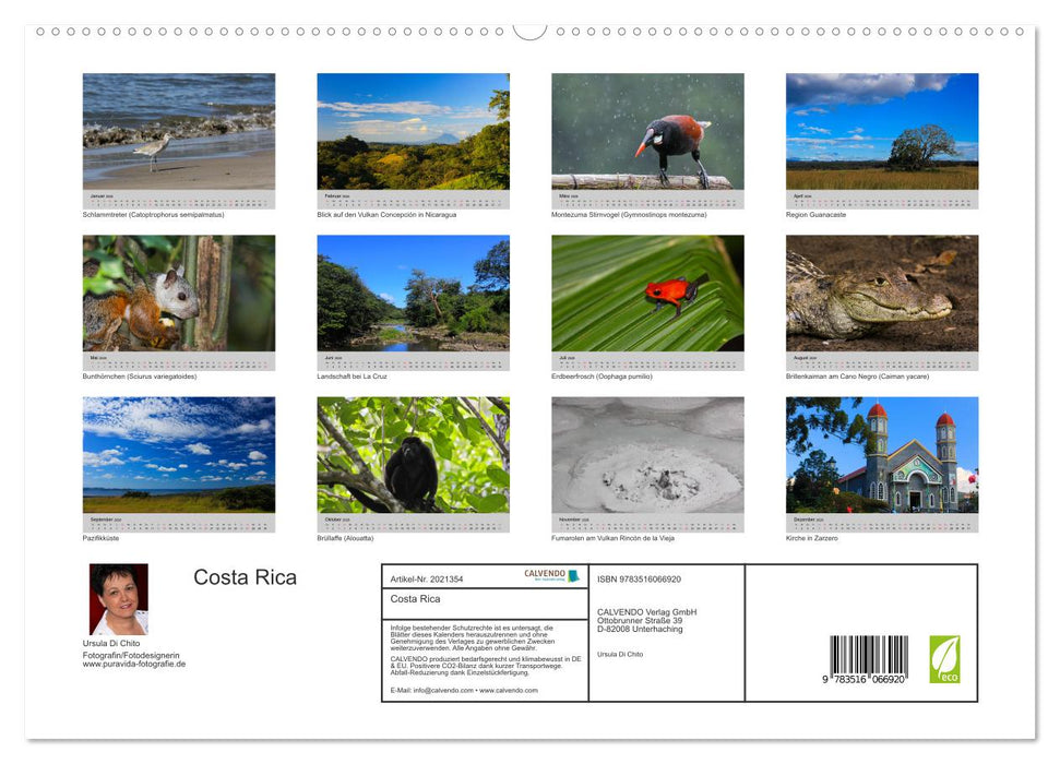 Costa Rica (CALVENDO Premium Wandkalender 2026)