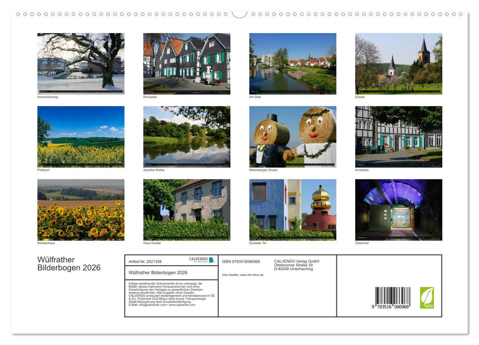 Wülfrather Bilderbogen 2026 (CALVENDO Premium Wandkalender 2026)