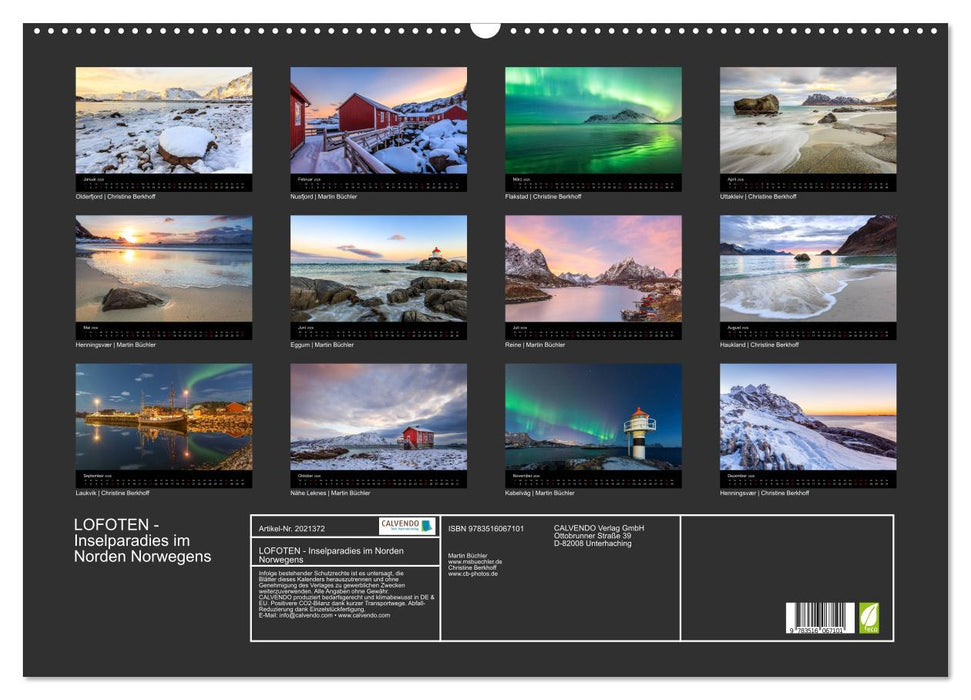 LOFOTEN - Inselparadies im Norden Norwegens (CALVENDO Wandkalender 2026)
