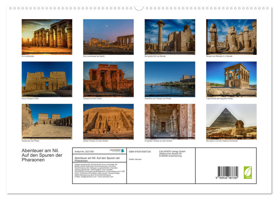 Abenteuer am Nil. Auf den Spuren der Pharaonen (CALVENDO Premium Wandkalender 2026)