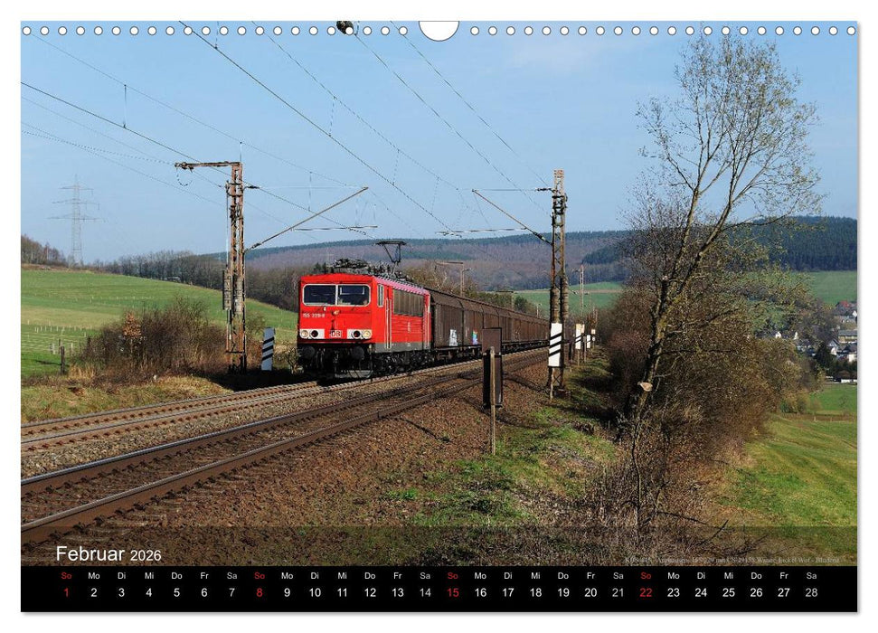 Eisenbahn in Mitteldeutschland (CALVENDO Wandkalender 2026)
