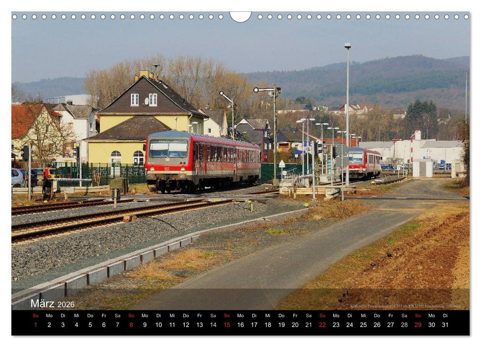 Eisenbahn in Mitteldeutschland (CALVENDO Wandkalender 2026)