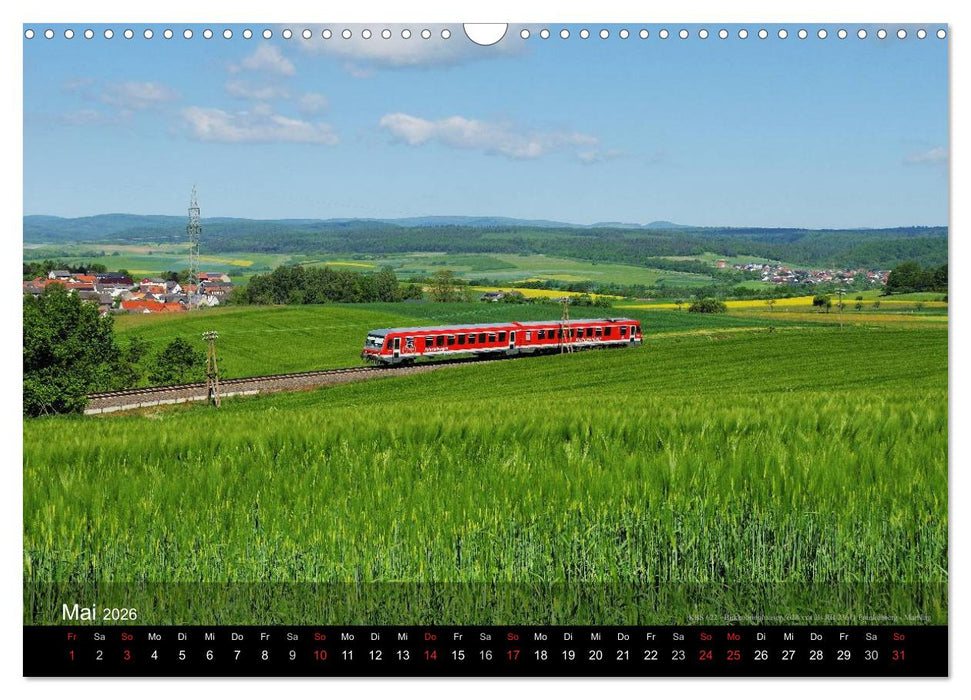 Eisenbahn in Mitteldeutschland (CALVENDO Wandkalender 2026)