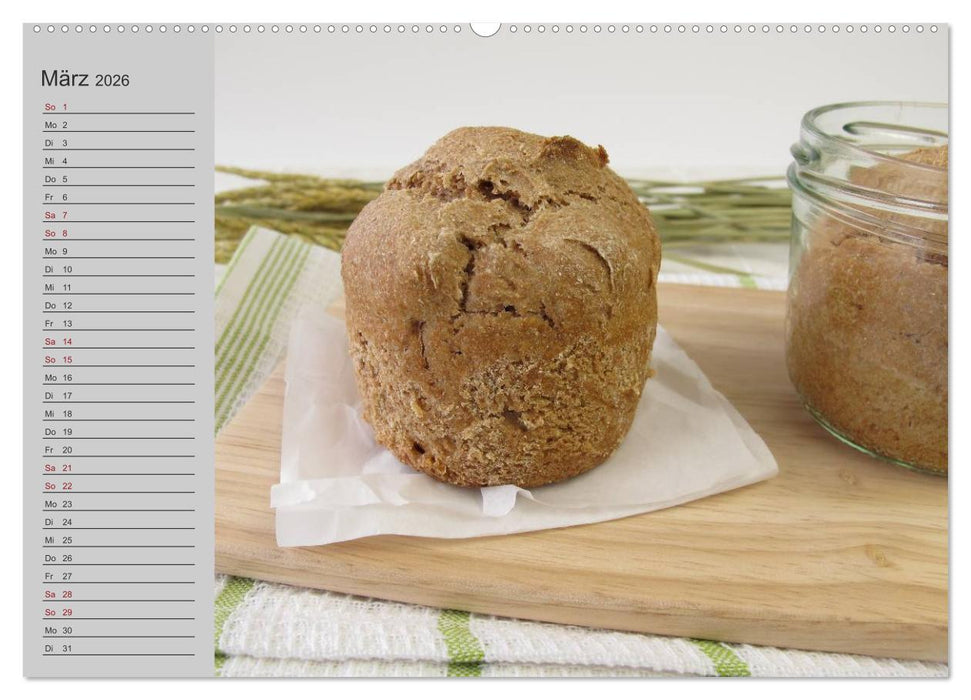 Frisch gebackene Brote und Brötchen (CALVENDO Wandkalender 2026)