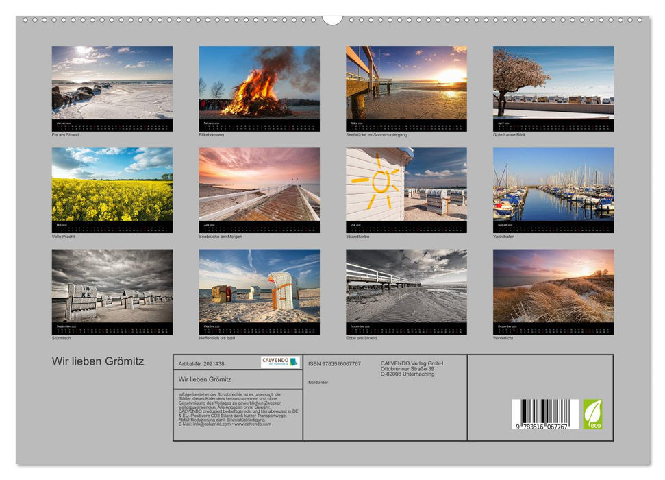 Wir lieben Grömitz (CALVENDO Premium Wandkalender 2026)