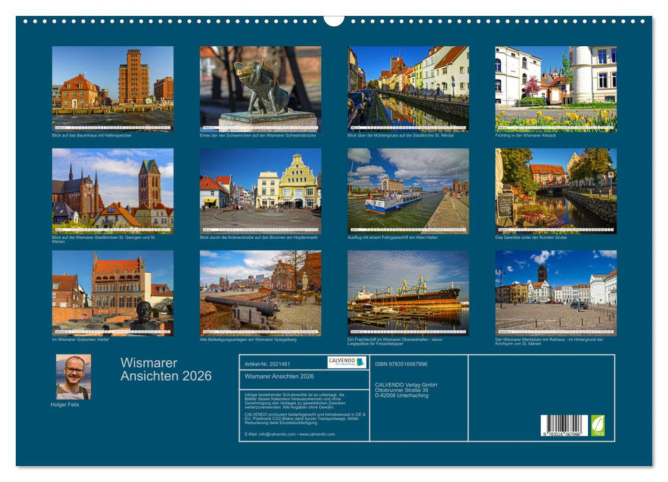 Wismarer Ansichten 2026 (CALVENDO Wandkalender 2026)