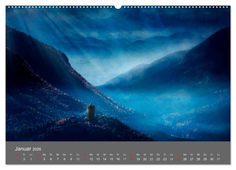 Zwielicht - Fantasylandschaften (CALVENDO Premium Wandkalender 2026)