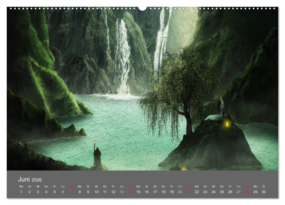 Zwielicht - Fantasylandschaften (CALVENDO Premium Wandkalender 2026)
