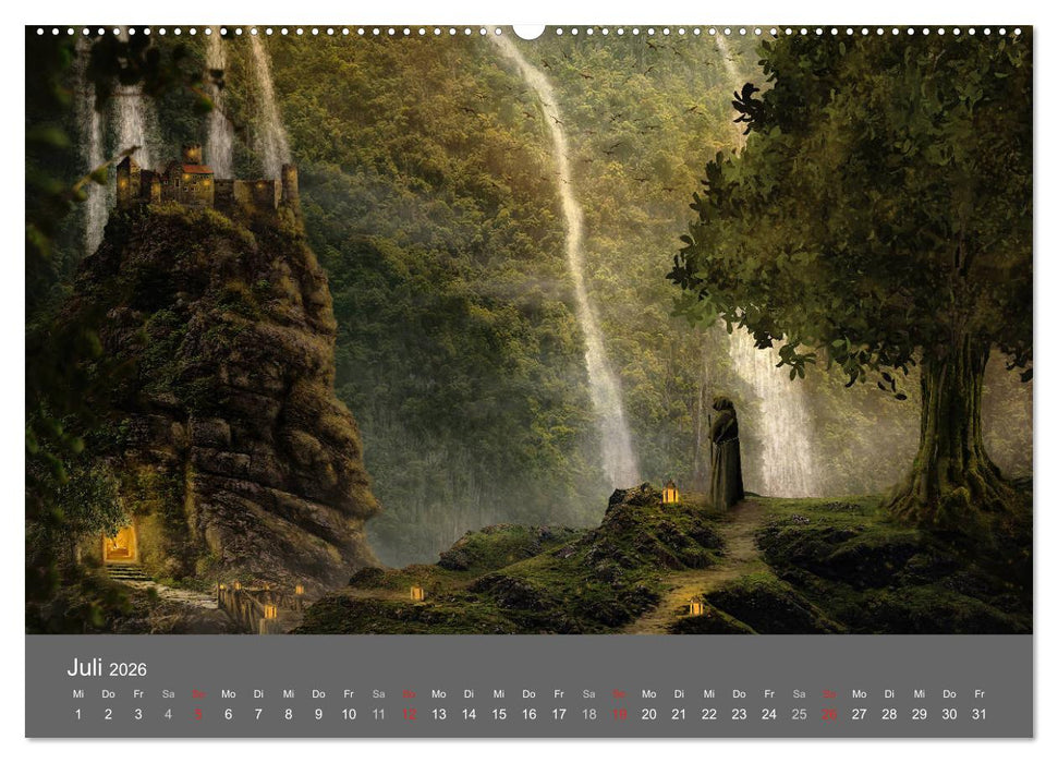 Zwielicht - Fantasylandschaften (CALVENDO Premium Wandkalender 2026)
