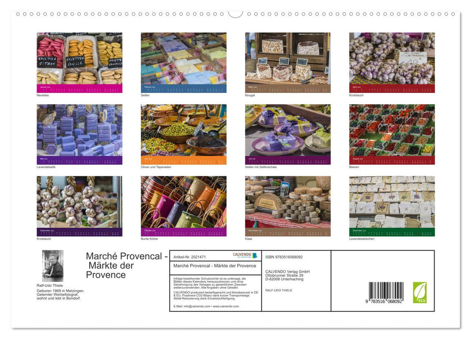 Marché Provencal - Märkte der Provence (CALVENDO Premium Wandkalender 2026)