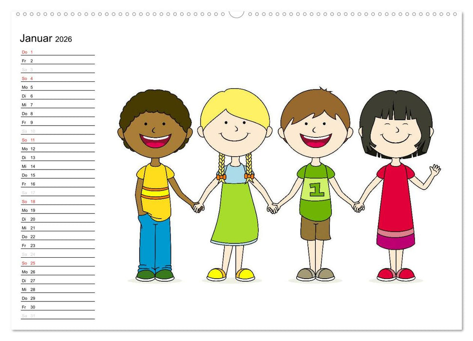 Der Kinderkalender (CALVENDO Premium Wandkalender 2026)