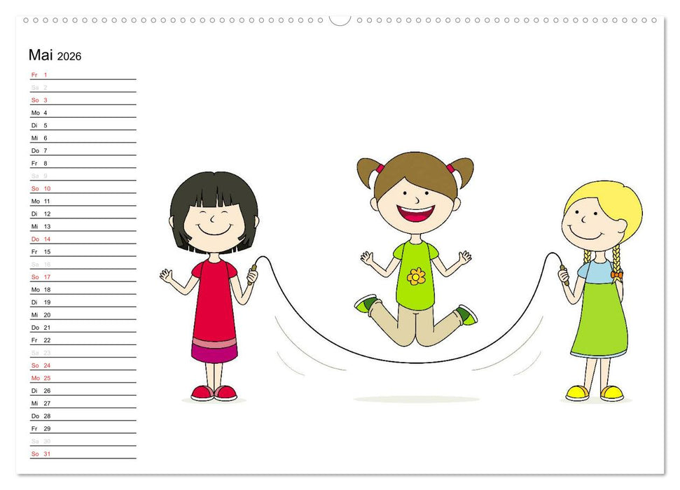 Der Kinderkalender (CALVENDO Premium Wandkalender 2026)