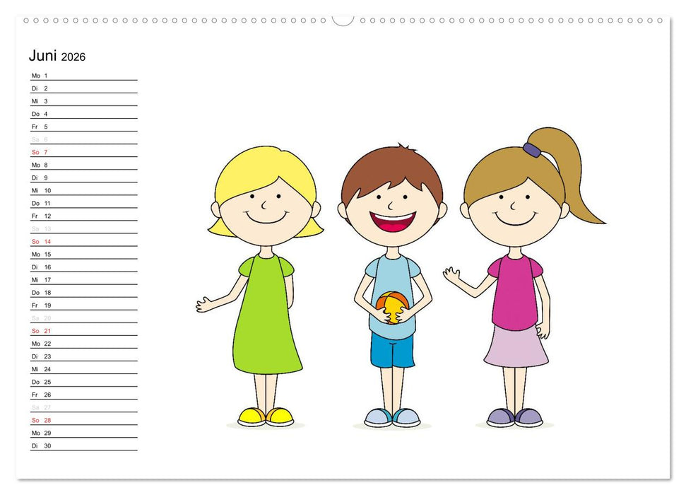 Der Kinderkalender (CALVENDO Premium Wandkalender 2026)