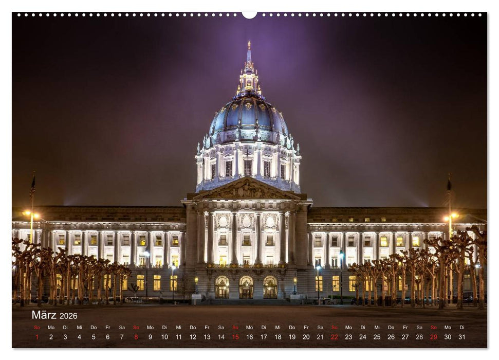San Francisco Impressionen Tag und Nacht (CALVENDO Premium Wandkalender 2026)