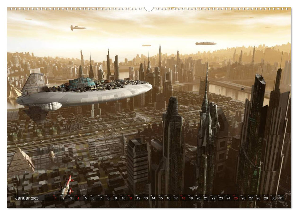 Planetare Traumwelten (CALVENDO Premium Wandkalender 2026)